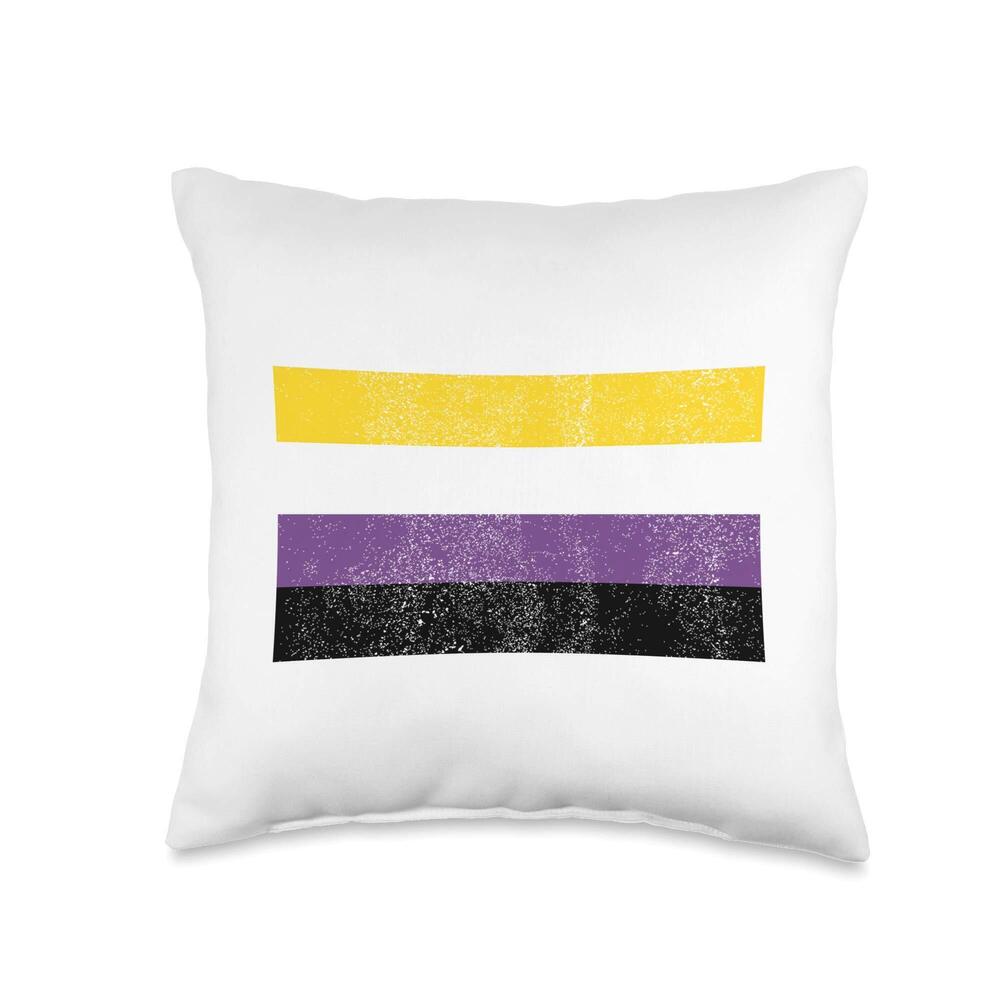 3250 Intersexual Flag Gender Queer LGBTQIA Pride Gift Throw Pillow